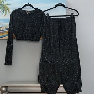 Chic Black All Over Rhinestones Set